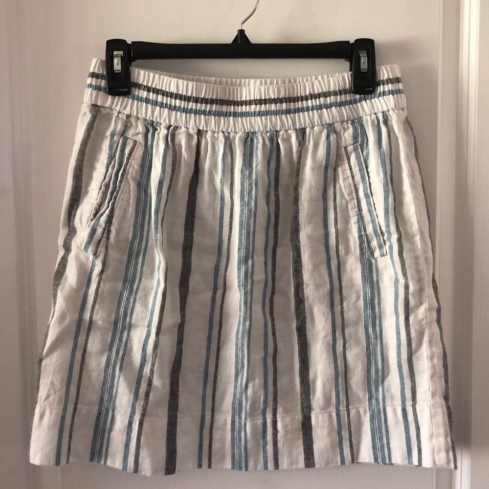 Ann Taylor Loft Skirt, Blue/white/grey, Small